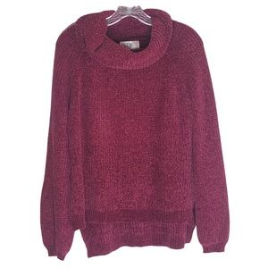 Seek the Label Chenille Turktleneck‎ Sweater, Oversized, Size XS